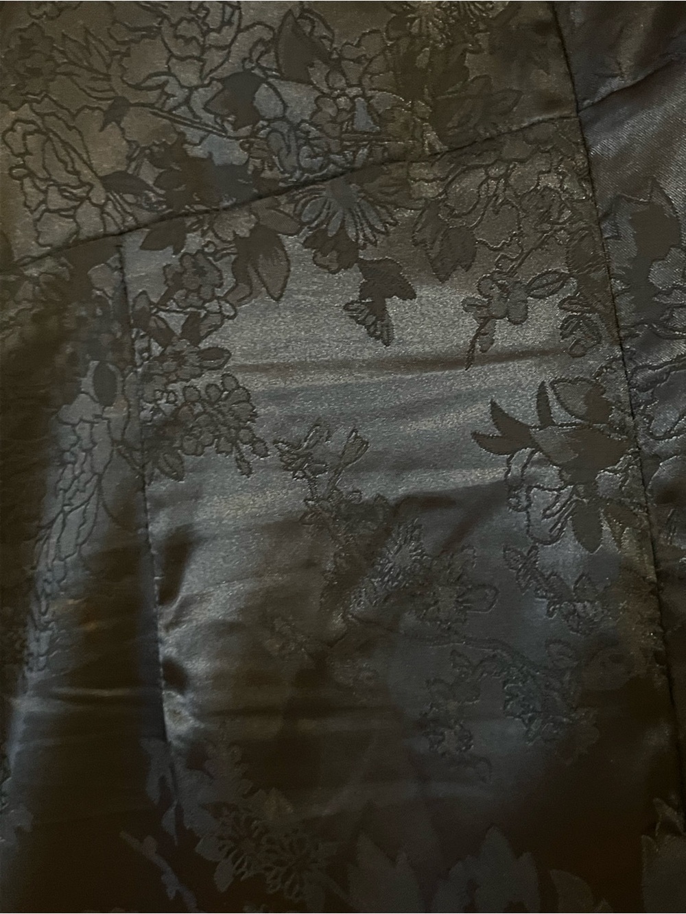Lulu's Black Floral Jacquard Midi Dress